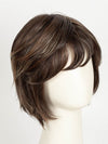 DARK BROWN HL | A Blend of Dark Brown, Strawberry Light Auburn and Soft Chunky Medium and Dark Blonde Highlights