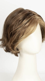 TOBACCO LIGHTED | Medium Brown Blended with Light Auburn, Dark Strawberry Blonde Blend with Light Golden Blonde Highlights throughout and concentrated in the front
