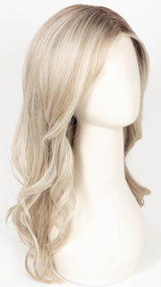 MILKY OPAL R | A Blend of Creamy Blonde and White Blonde Rooted with Warm Brown

