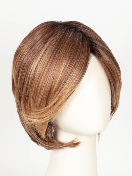 33/32/R4 | Dark Auburn Blended with Dark Brown and Dark Roots