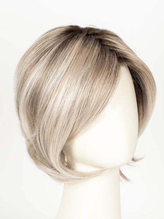 56/60/R8 | Lightest Grey Blend Rooted Medium Brown