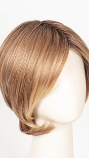EL14/26/10 | Warm red brunette blended with cool gold blonde, highlighted with gold blonde rooted medium brown