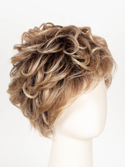 CREAMY TOFFEE R | Rooted Dark with Light Platinum Blonde and Light Honey Blonde evenly blended