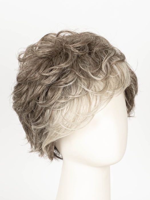 SANDY SILVER | Medium Brown transitionally blending to Silver with Silver bangs