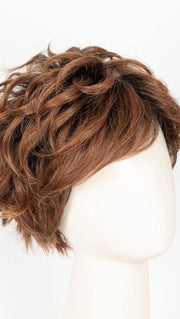 SHADED-AMBER | Coppery Blonde and Red Blend with Dark Amber Brown Roots