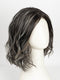 TRUFFLE RIBBON R | Off-Black base with Warm Medium Brown and Silver highlights. The Dark Brown Root creates a naturally dimensional appearance
