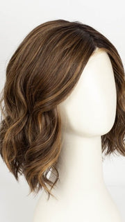 MARBLE-BROWN-R | Medium Brown Evenly Blended with Light Honey Brown With Dark Roots