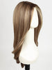 RL12/22SS SHADED CAPPUCCINO | Light Golden Brown Evenly Blended with Cool Platinum Blonde Highlights with Dark Roots