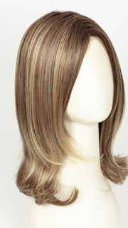 RL12/22SS SHADED CAPPUCCINO | Light Golden Brown Evenly Blended with Cool Platinum Blonde Highlights with Dark Roots