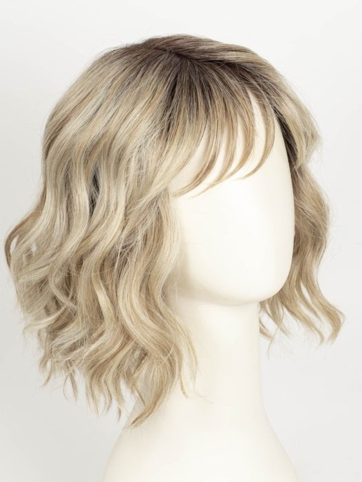 GF19-23SS BISCUIT | Light Ash Blonde Evenly Blended with Cool Platinum Blonde with Dark Roots
