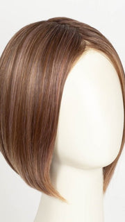 ROSEWOOD-BROWN-SHADED | Medium Brown, Caramel, and Rose Gold blend with Dark shaded Roots