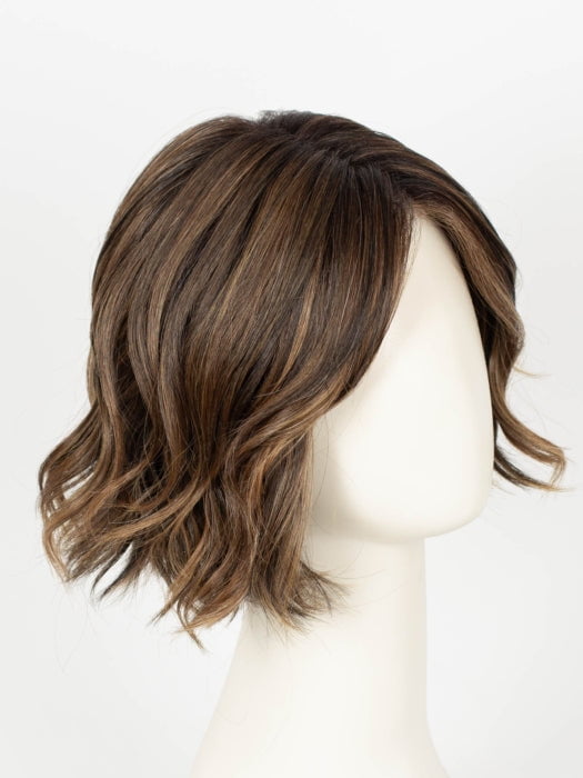 FRENCH ROAST BROWN-R | A deep, luxurious brunette featuring a dark brown base with warm bronze and subtle red undertones. Softly rooted for natural depth and dimension.