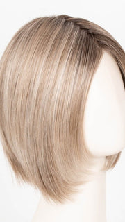 BUTTERCAKE BLONDE-R | A neutral-warm blonde blend featuring light brown, ash, and lightest blonde tones with natural-looking darker roots for added depth and realism.