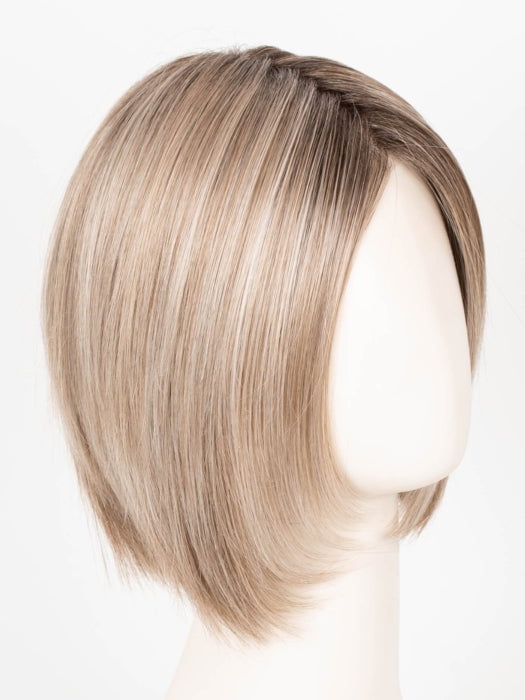 BUTTERCAKE BLONDE-R | A neutral-warm blonde blend featuring light brown, ash, and lightest blonde tones with natural-looking darker roots for added depth and realism.