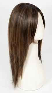 FRENCH ROAST BROWN-R  | A deep, luxurious brunette featuring a dark brown base with warm bronze and subtle red undertones. Softly rooted for natural depth and dimension.