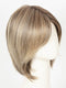 BROWN SUGAR BLONDE-R | A warm, dimensional blend of medium brown and golden blonde highlights with natural-looking darker roots for depth and a sun-kissed finish.