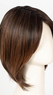 FRENCH ROAST BROWN-R | A deep, luxurious brunette featuring a dark brown base with warm bronze and subtle red undertones. Softly rooted for natural depth and dimension.