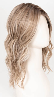 BUTTERCAKE BLONDE-R | A neutral-warm blonde blend featuring light brown, ash, and lightest blonde tones with natural-looking darker roots for added depth and realism.