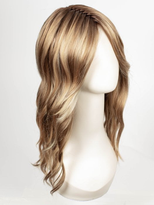 12FS8 SHADED PRALINE | Light Gold Brown, Light Natural Gold Blonde & Pale Natural Gold-Blonde Blend, Shaded with Medium Brown
