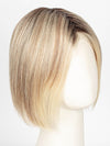 101/88/27S8 CATALINA BLONDE | Pale blonde with Pure White Natural Violet halo highlights, shaded medium brown 