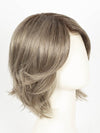 GREIGE-R | A perfect blend of silver-grey and beige tones with medium brown root