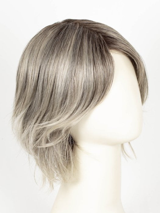 SILVER-OYSTER-R | Silver and Beige blended base with Rich Brown Root tone. Great substitute tone for Blond