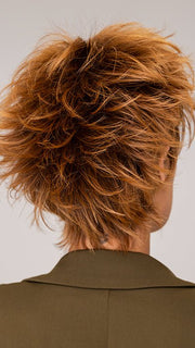 Roxie wearing AUBREY by RENE OF PARIS in RUBY-CHOCOLATE | Chocolate Brown with a blend of Ruby Red Undertones