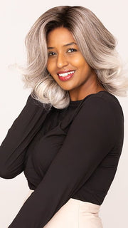 Sophia wearing CHANTELLE by KIM KIMBLE in MC119/23SS SWEET CREAM | Pale Blonde with Dark Roots