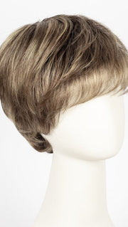 BERNSTEIN ROOTED | Light Brown base with subtle Light Honey Blonde and Light Butterscotch Blonde highlights and Dark Roots