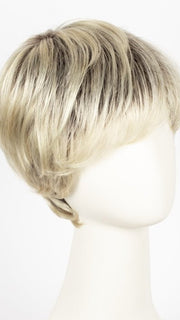 CHAMPAGNE ROOTED | Light Beige Blonde,  Medium Honey Blonde, and Platinum Blonde blend with Dark Roots