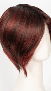 FLAME ROOTED 132.133.6 | Granat Red and Red Violet with Dark Brown Blend and Shaded Roots