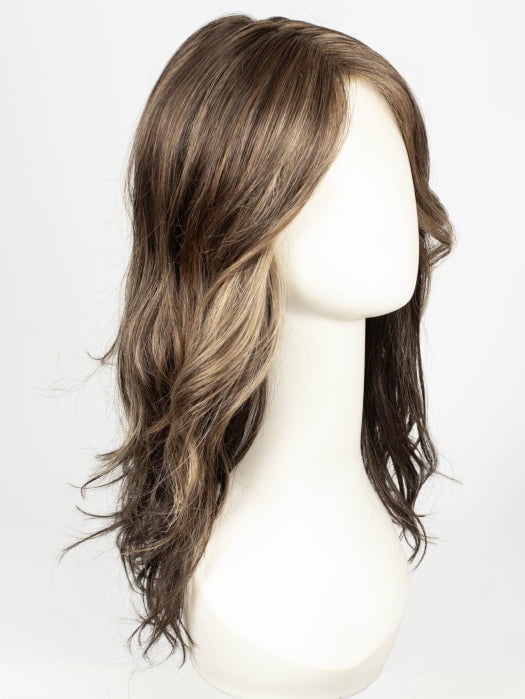 COFFEE BROWN LIGHTED 8.6.16 | Medium Brown and Dark Brown with Medium Blonde Blend with Highlights Throughout and Concentrated in the Front