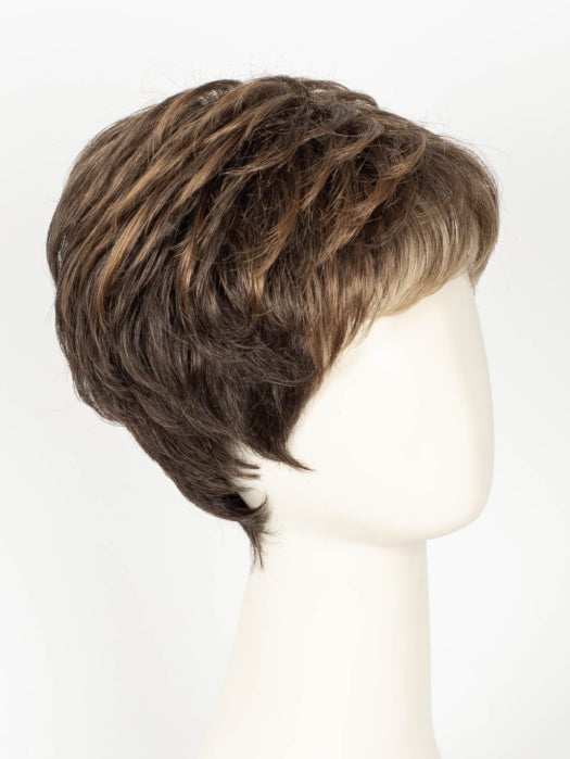 COFFEE BROWN LIGHTED 8.6.16 | Medium Brown and Dark Brown with Medium Blonde Blend with Highlights Throughout and Concentrated in the Front