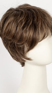 CHOCOLATE ROOTED | Medium to Dark Brown base with Light Reddish Brown highlights and Dark Roots