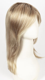 CHAMPAGNE ROOTED | Light Beige Blonde,  Medium Honey Blonde, and Platinum Blonde blend with Dark Roots