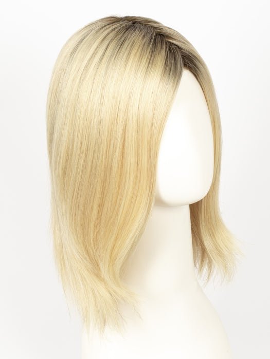 PASTEL BLONDE ROOTED | Platinum, Dark Ash Blonde, and Medium Honey Blonde blends With Dark Roots
