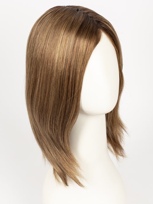 MOCCA ROOTED | Medium Brown, Light Brown, and Light Auburn blend and Dark Roots