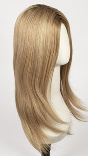 SANDY BLONDE ROOTED | Medium Honey Blonde, Light Ash Blonde, and Lightest Reddish Brown blend with Dark Roots