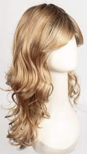 SAHARA BEIGE ROOTED | Light Golden Blonde and Light Honey Blonde blended with Light Strawberry Blonde with Shaded Roots