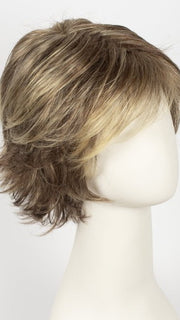 8/26-830 | Medium Ash Brown Blend with Dark Honey Blonde on the top, with a Medium to Light Reddish Brown nape