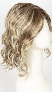 12FS12 MALIBU BLONDE | LIght Gold Brown, Light Natural Gold Blonde, Pale Natural Gold-Blonde Blend, Shaded with Light Gold Brown