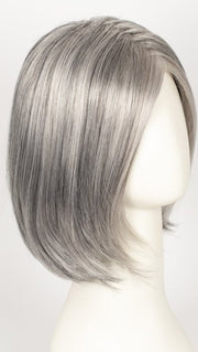 92 MOONLIGHT | Pure White with 5% Medium Brown Front, Grey with 30% Medium Brown Middle, Dark Brown with 65% Grey Nape