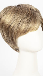 24BT18S8 SHADED MOCHA | Medium Natural Ash Blonde & Light Natural Gold Blonde Blend, Shaded with Medium Brown