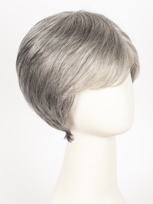 92 MOONLIGHT | Pure White with 5% Medium Brown Front, Grey with 30% Medium Brown Middle, Dark Brown with 65% Grey Nape