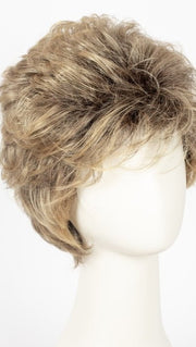 24BT18S8 SHADED MOCHA | Medium Natural Ash Blonde & Light Natural Gold Blonde Blend, Shaded with Medium Brown