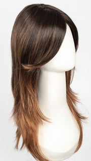 S4-28/32RO SUNRISE | Dark Brown roots to midlength, Light Natural Red Blonde with Medium Natural Red midlength to ends