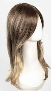 S8-18/26RO FAWN | Medium Brown roots to midlength, Dark Natural Ash Blonde & Medium Red-Gold Blonde Blend midlength to ends