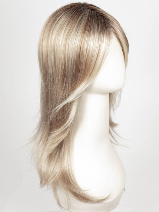 101/88/27S8 CATALINA BLONDE | Pale blonde with Pure White Natural Violet halo highlights, shaded medium brown