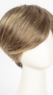 24BT18S8 SHADED MOCHA | Medium Natural Ash Blonde & Light Natural Gold Blonde Blend, Shaded with Medium Brown