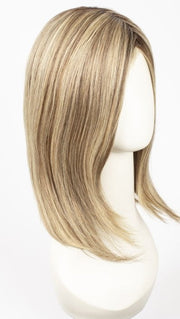 24BT18S8 SHADED MOCHA | Medium Natural Ash & Light Natural Gold Blonde Blend, Shaded with Medium Brown